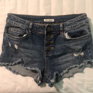 Billabong distressed shorts